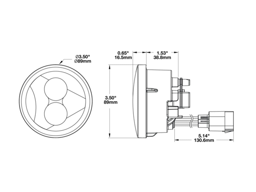 JW Speaker LED Turn Signal Kit with Clear Lens - JK Wrangler