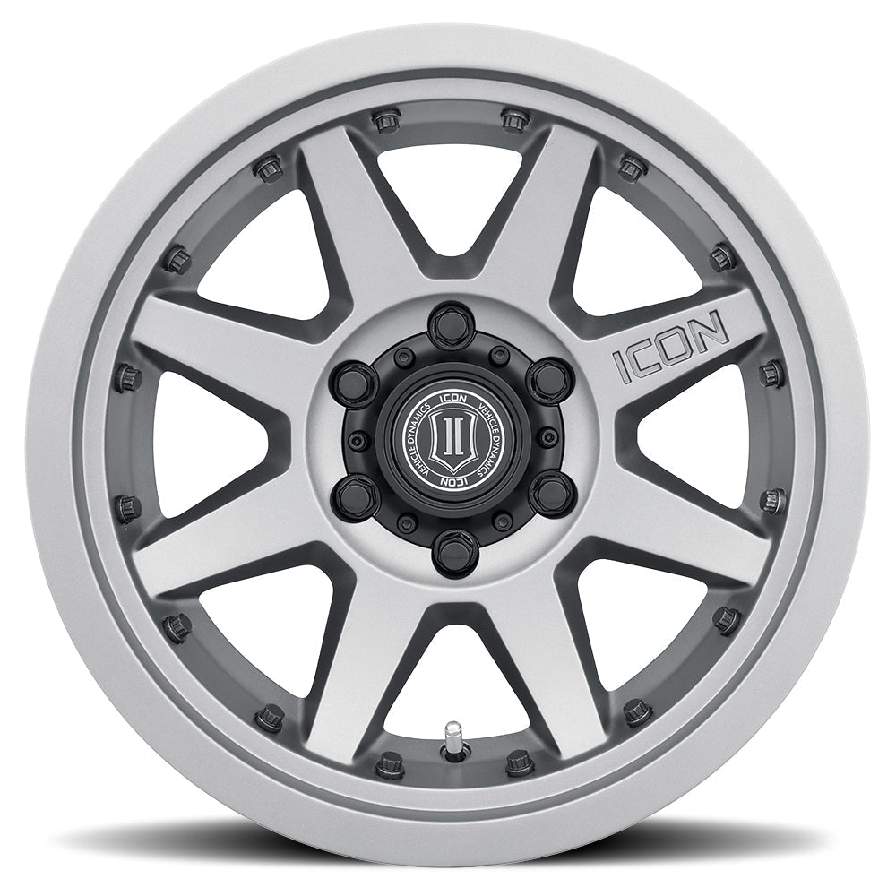 Icon Alloys - Rebound Pro - Titanium - 17 X 8.5" - 5 ON 4.5" - 4.75" B.S.