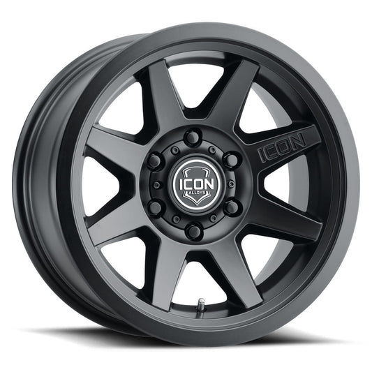 Icon Alloys - Rebound SLX - Satin Black - 17 X 8.5" - 5 ON 5" - 4.5" B.S.