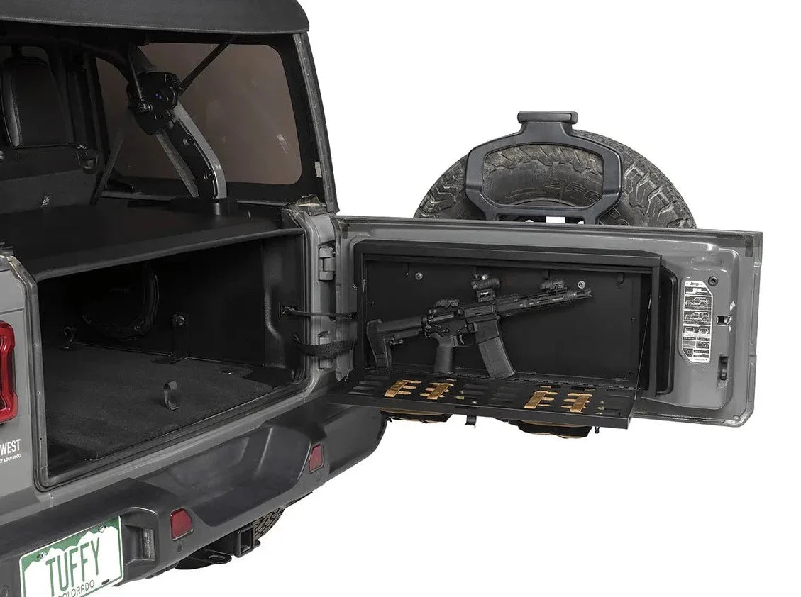 Tuffy Tailgate Security Lock Box - Molle Panel - '18-Current JL Wrangler