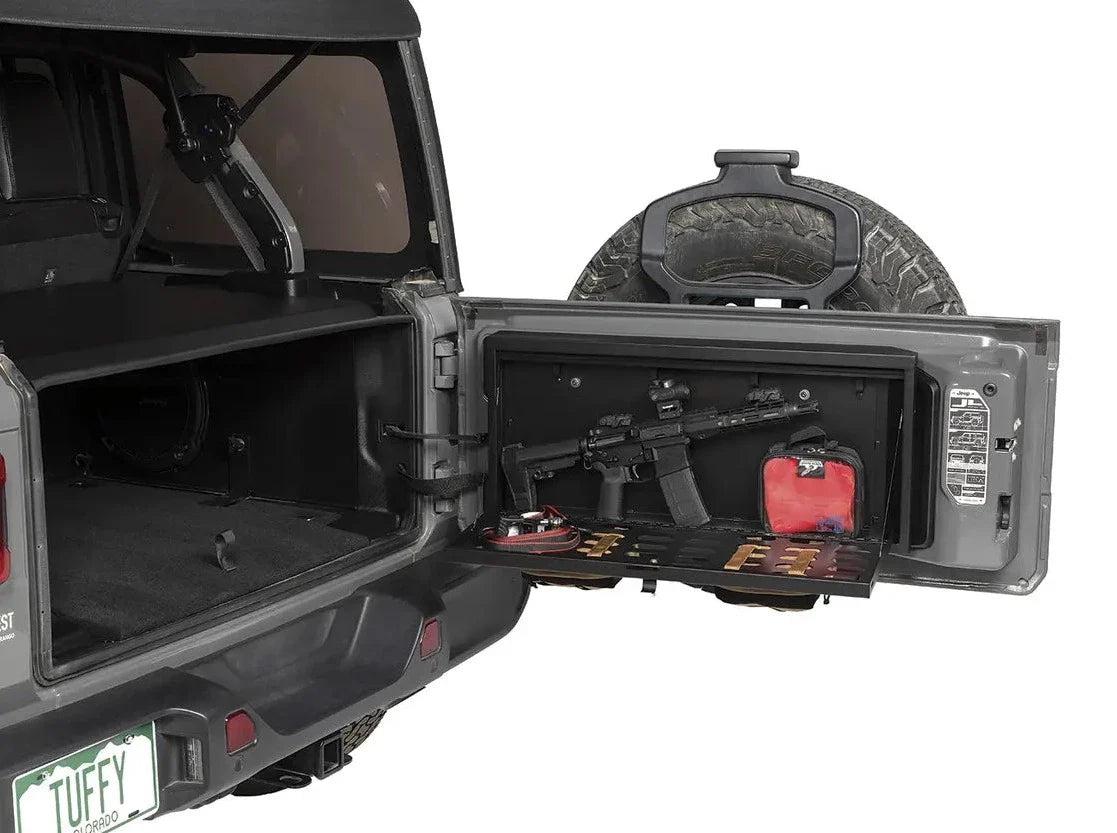 Tuffy Tailgate Security Lock Box - Molle Panel - '18-Current JL Wrangler