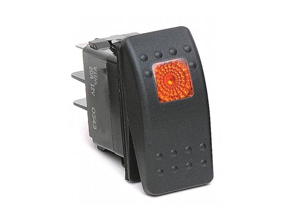 Rocker Switch with Light - 20 Amp Single Pole