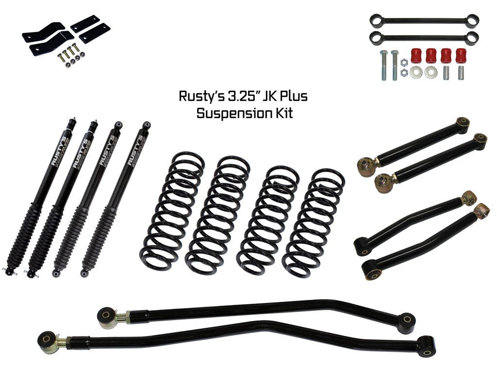 Rusty's JK Wrangler 3.25" Plus Kit with RX800 Shocks