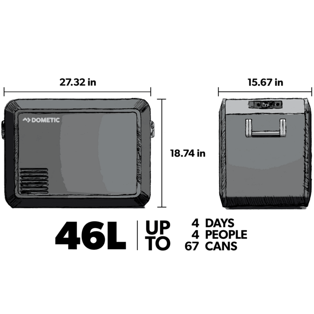 Dometic CFX3 45 Powered 12 Volt Cooler - 46L