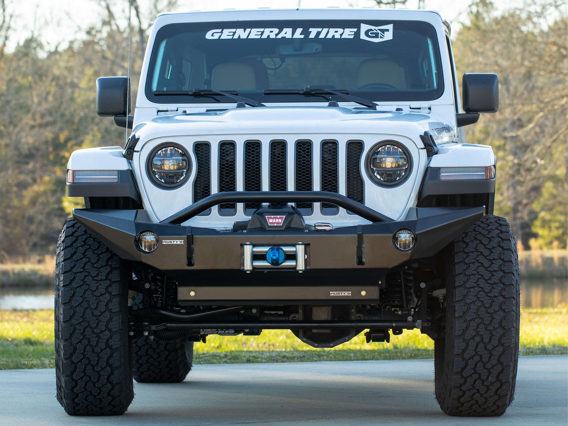 Rusty's Off Road Products - Rusty's JL Wrangler / JT Gladiator Front Full Width Trail Bumper - Series 2