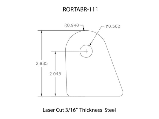 Rusty's Off Road Products - Rusty's Off-road Custom Tab R-111