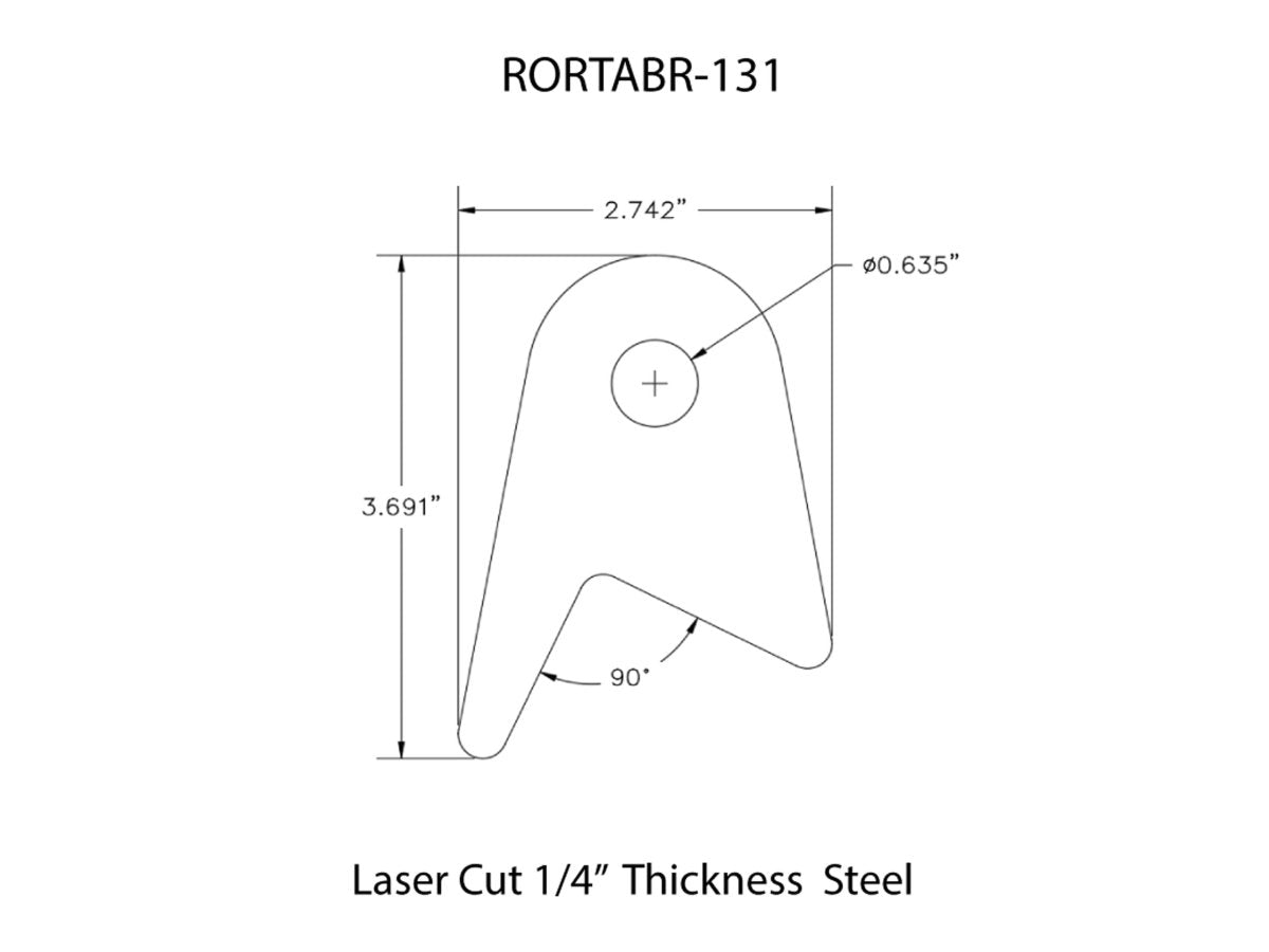 Rusty's Off Road Products - Rusty's Off-road Custom Tab R-131