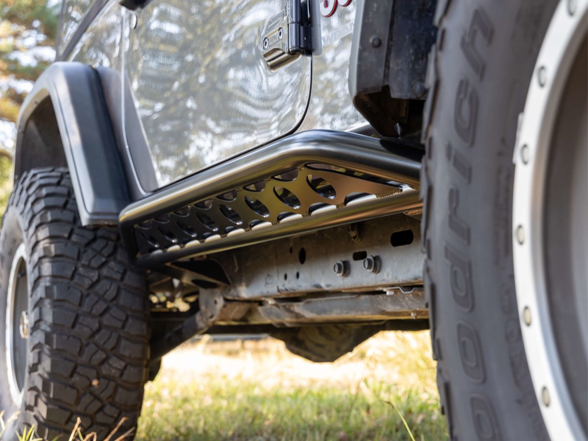 Rusty's Off Road Products - Rusty's Rocker Armor with Kicker Tube - 2018 and Later JL Wrangler 2-Door