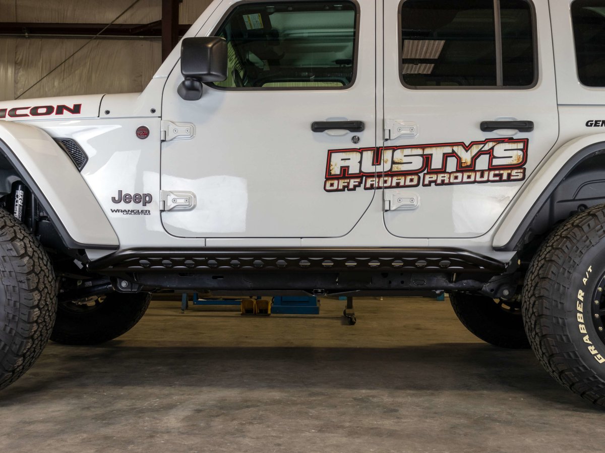 Rusty's Off Road Products - Rusty's Rocker Armor with Kicker Tube - 2018 and Later JL Wrangler 4-Door