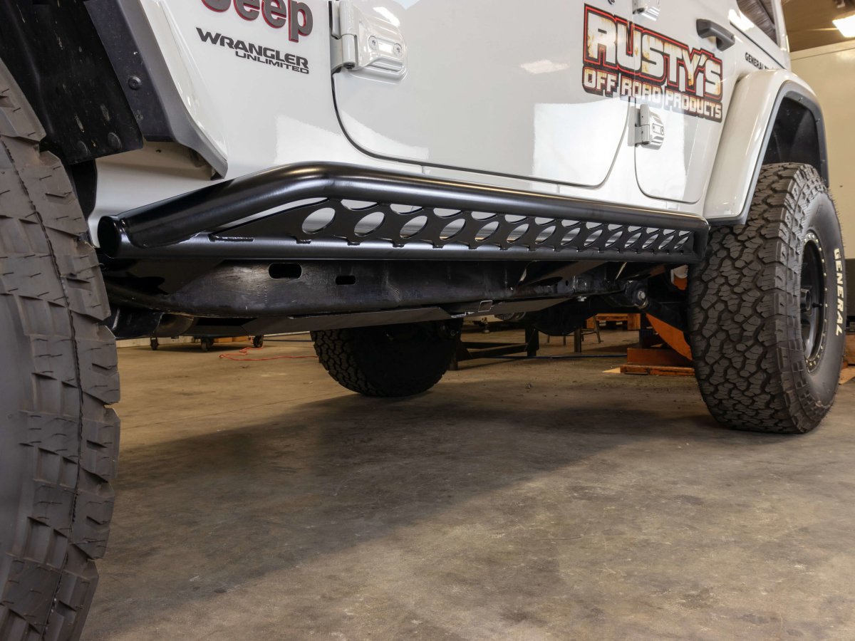 Rusty's Off Road Products - Rusty's Rocker Armor with Kicker Tube - 2018 and Later JL Wrangler 4-Door