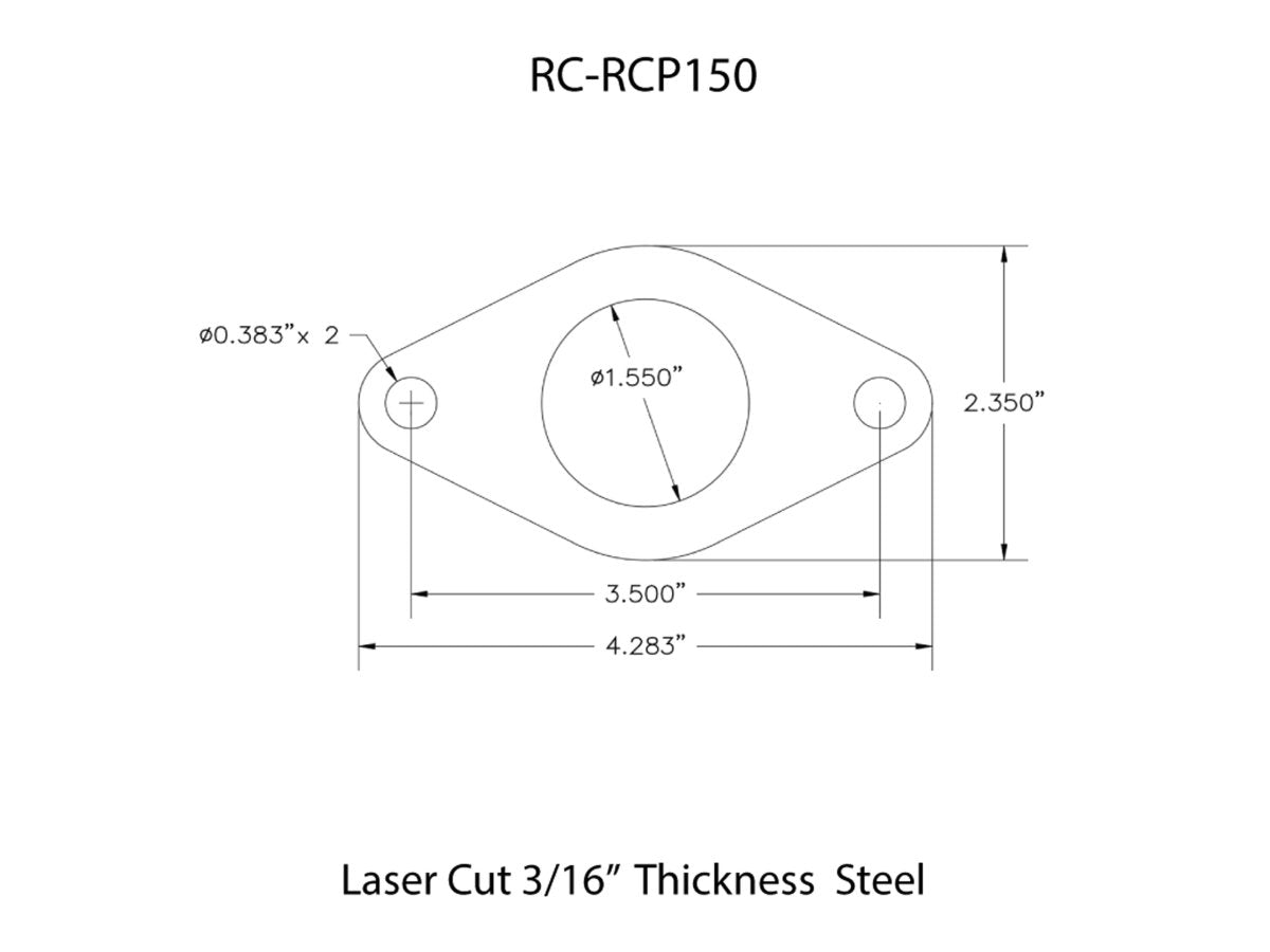 Rusty's Off Road Products - Rusty's Rollcage Plate - 1-1/2" Tubing