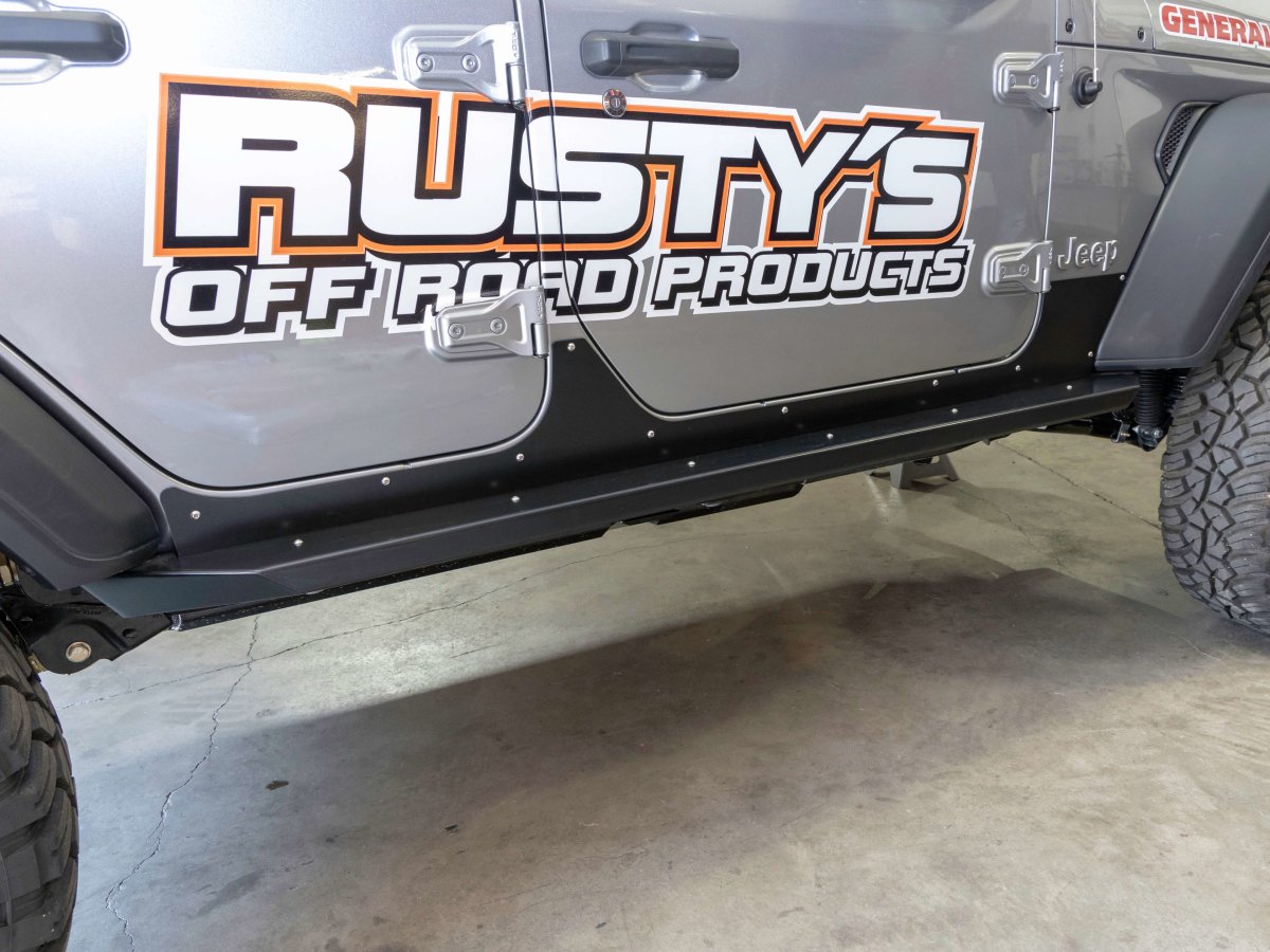 Rusty's Off Road Products - Rusty's Sheetmetal Rocker Armor - 2018 and Later JL Wrangler 4-Door