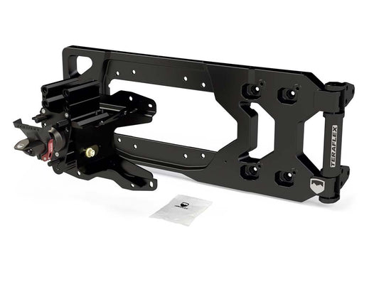 Teraflex JL Wrangler Alpha HD Spare Tire Carrier and Adjustable Spare Tire Mount Kit for 5 on 5" Bolt Pattern