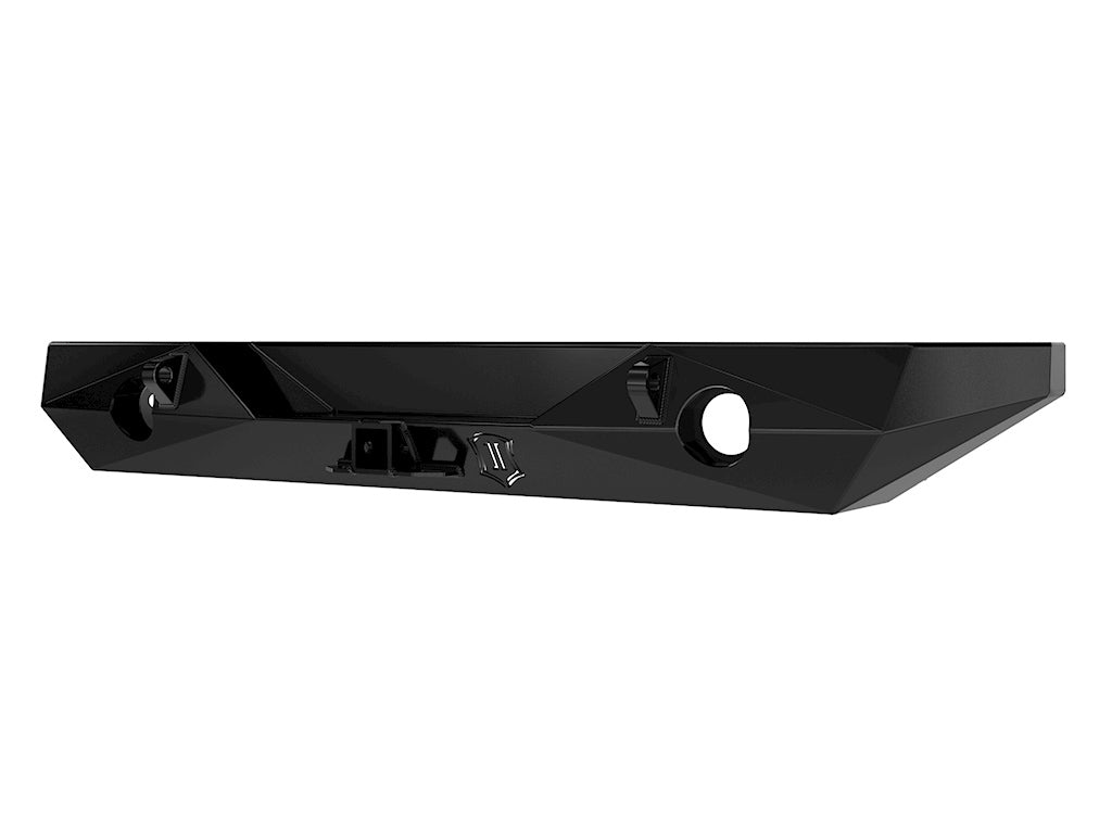 ICON 07-18 JK PRO Series 2 Rear Bumper with Hitch & Tabs